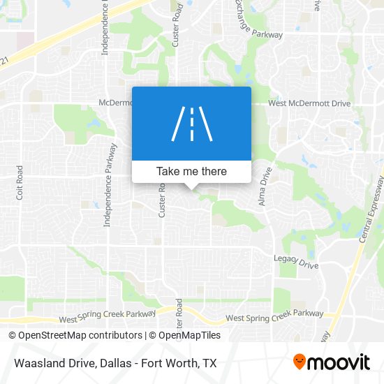 Waasland Drive map