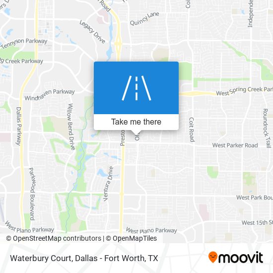 Mapa de Waterbury Court