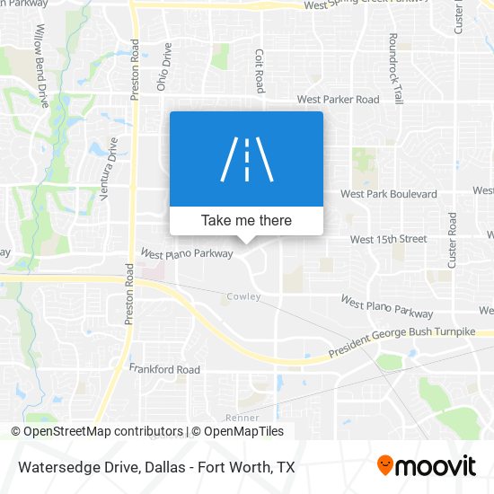 Watersedge Drive map