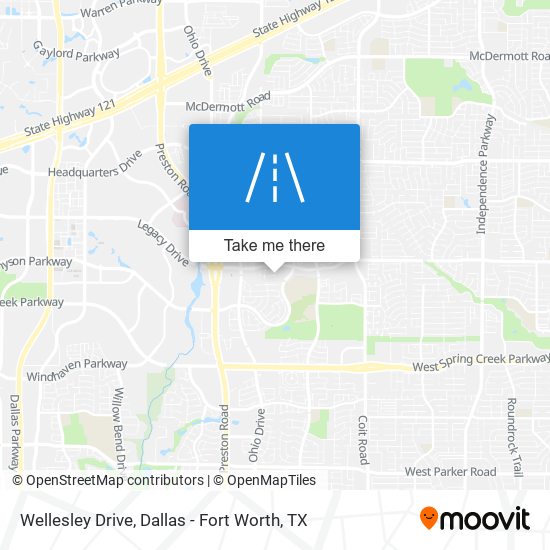 Wellesley Drive map