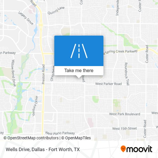 Wells Drive map