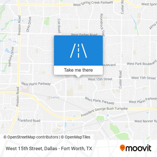 Mapa de West 15th Street