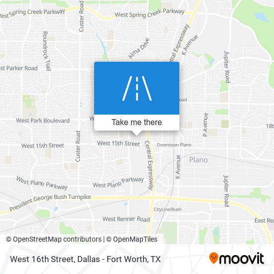 Mapa de West 16th Street