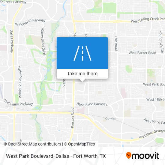 Mapa de West Park Boulevard