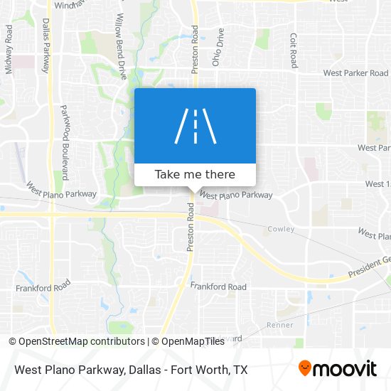 West Plano Parkway map