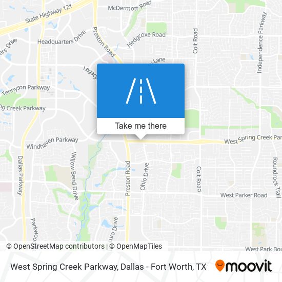 Mapa de West Spring Creek Parkway