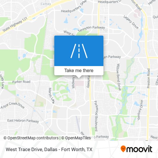 West Trace Drive map