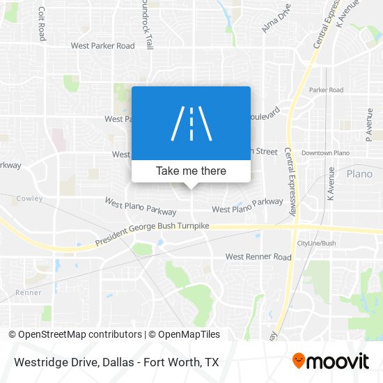 Westridge Drive map
