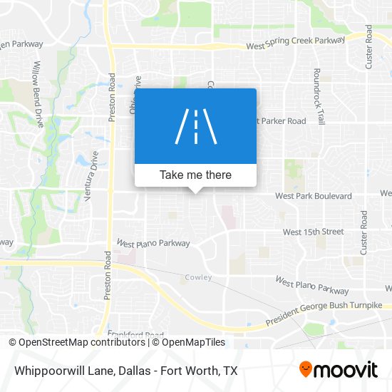 Whippoorwill Lane map