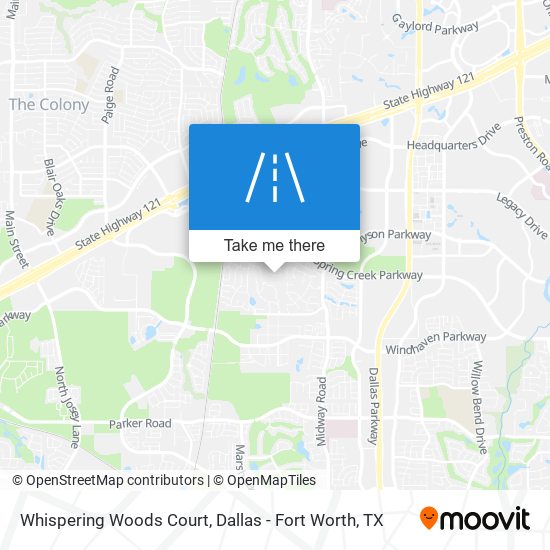 Mapa de Whispering Woods Court