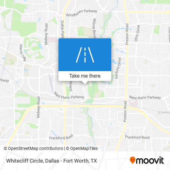 Whitecliff Circle map