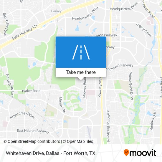 Whitehaven Drive map