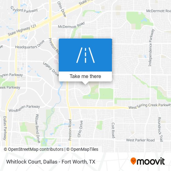 Mapa de Whitlock Court