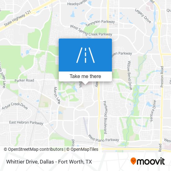 Mapa de Whittier Drive