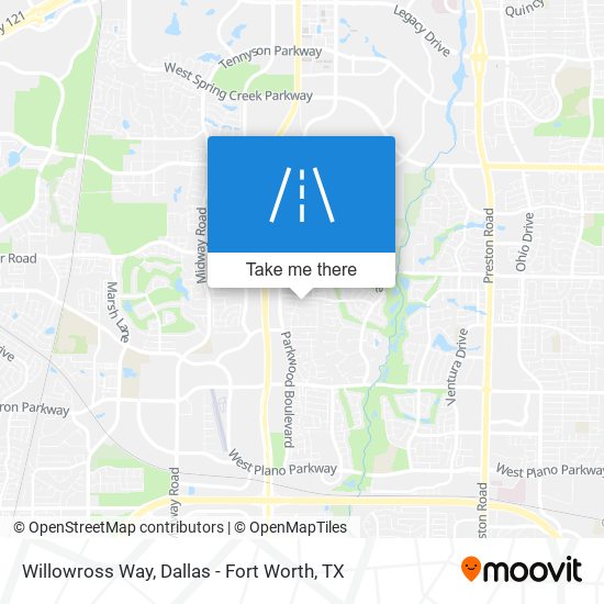 Willowross Way map