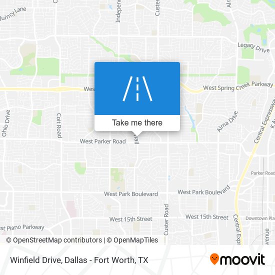 Winfield Drive map