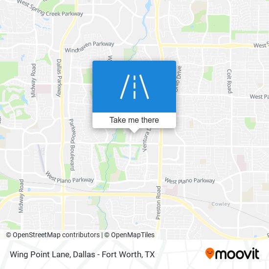 Wing Point Lane map