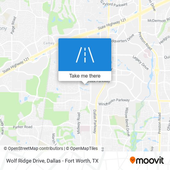 Wolf Ridge Drive map