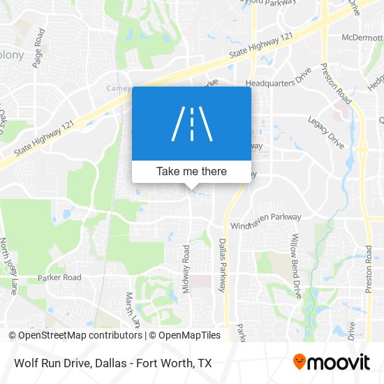 Mapa de Wolf Run Drive