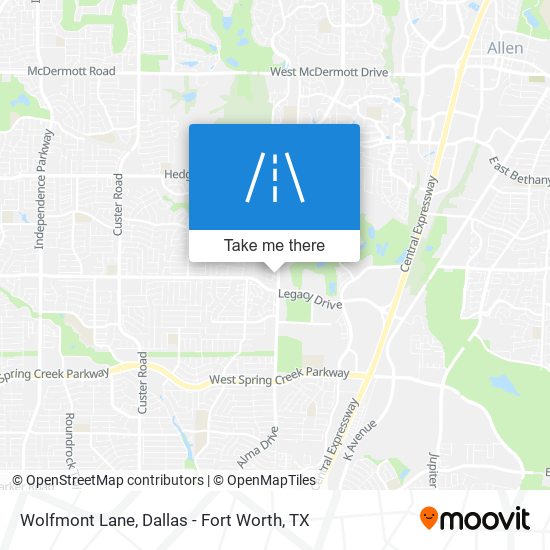 Wolfmont Lane map