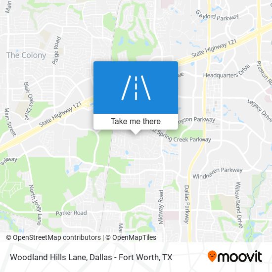 Mapa de Woodland Hills Lane