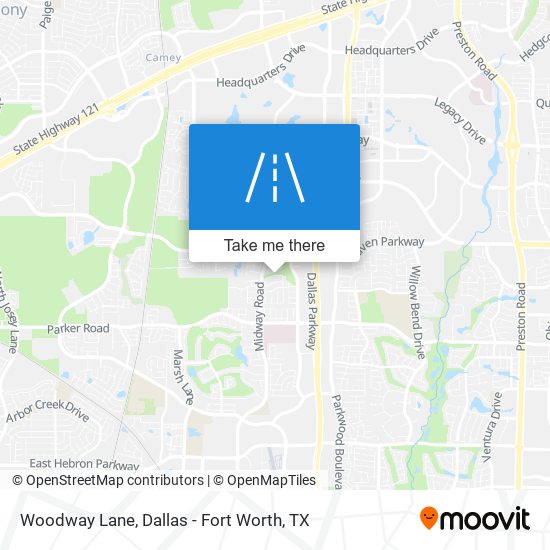 Mapa de Woodway Lane