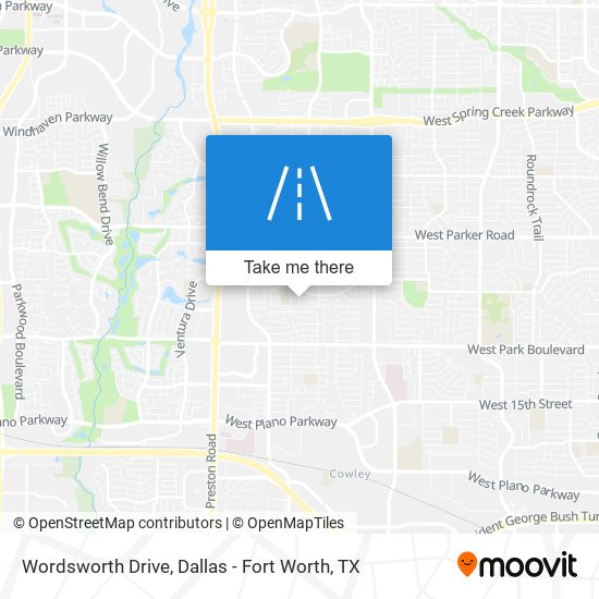 Wordsworth Drive map