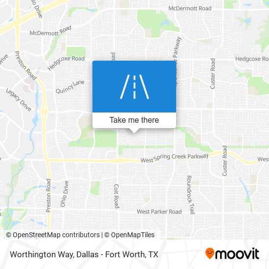 Worthington Way map