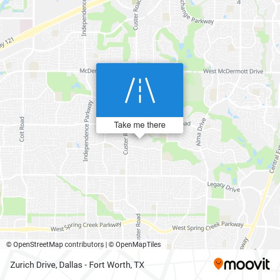 Zurich Drive map