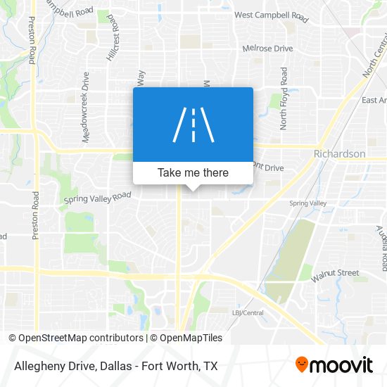 Mapa de Allegheny Drive