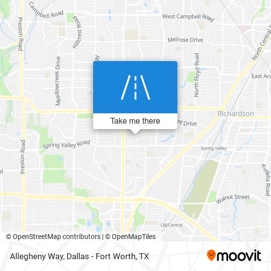 Mapa de Allegheny Way