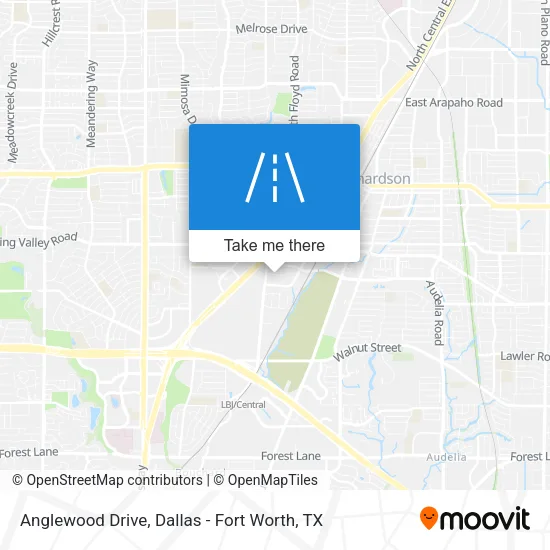 Anglewood Drive map