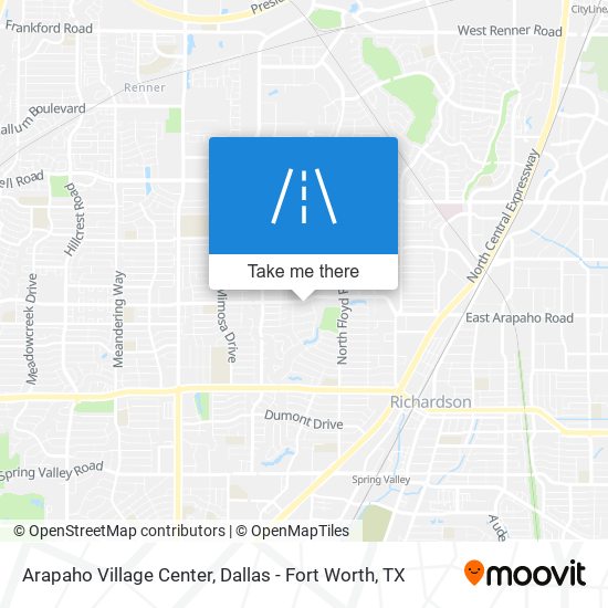 Arapaho Village Center map