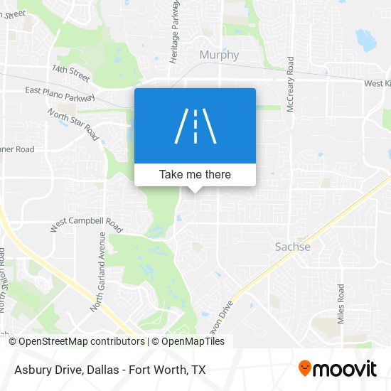 Asbury Drive map