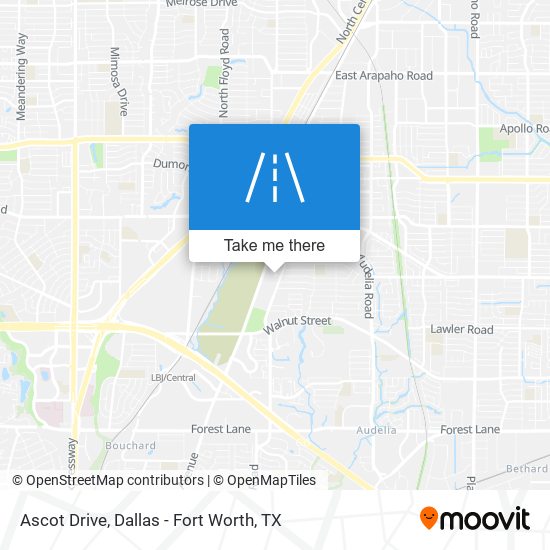 Ascot Drive map