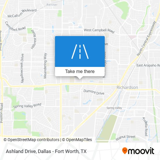 Ashland Drive map