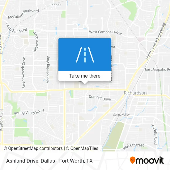 Ashland Drive map