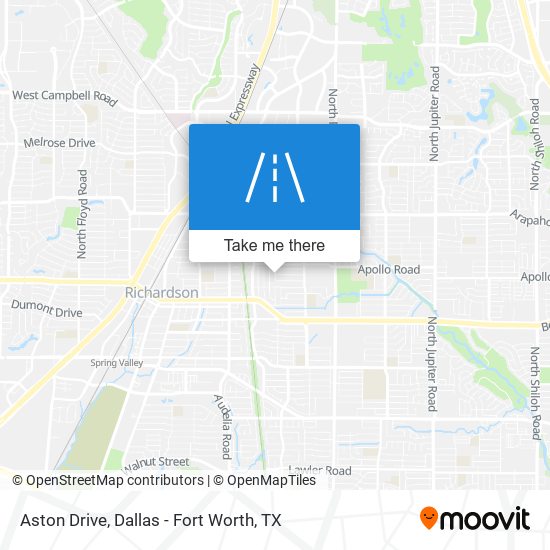Aston Drive map