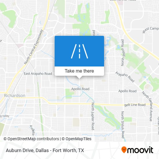 Auburn Drive map