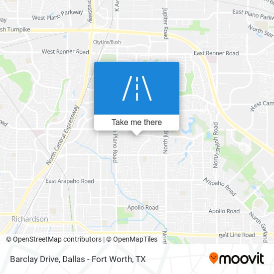 Barclay Drive map