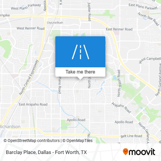 Mapa de Barclay Place