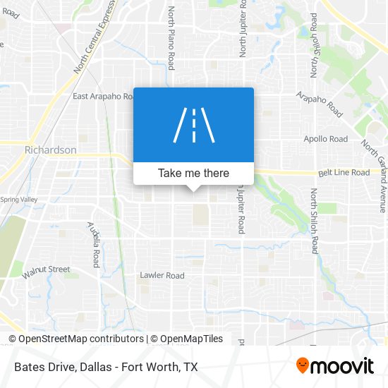 Mapa de Bates Drive