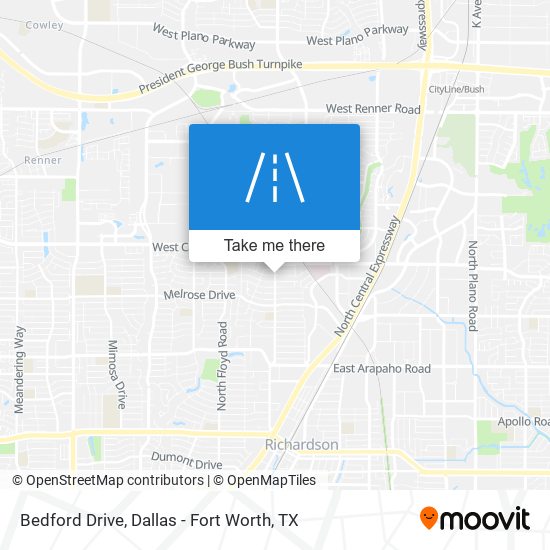 Mapa de Bedford Drive