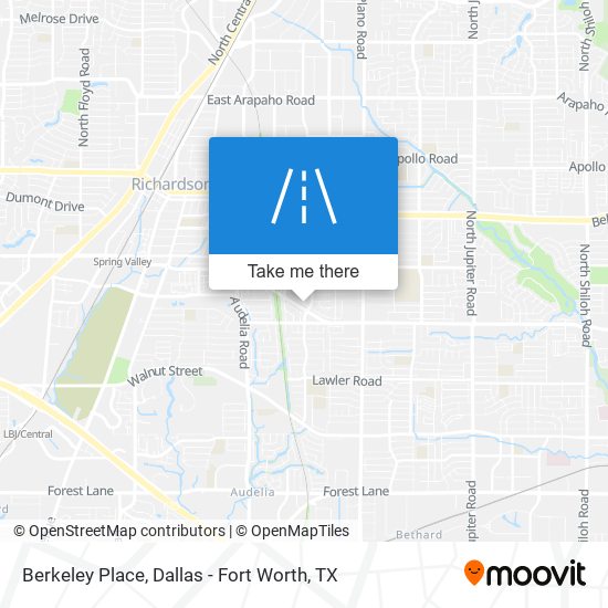 Berkeley Place map