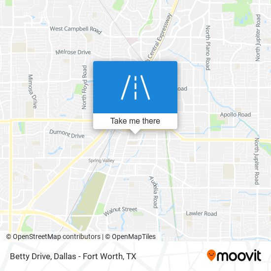 Betty Drive map