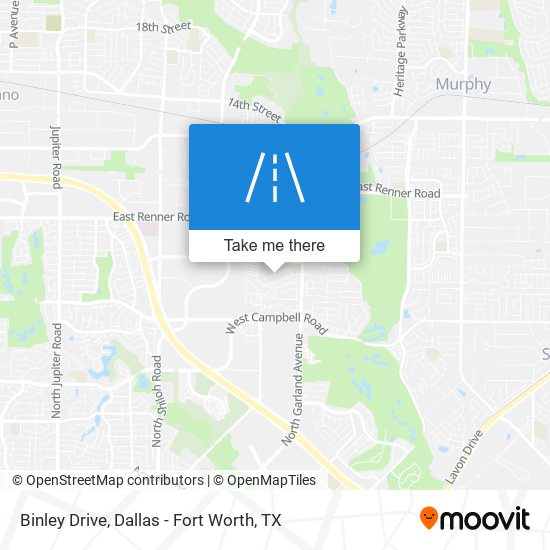 Mapa de Binley Drive