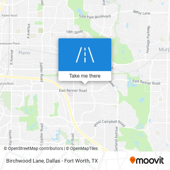 Birchwood Lane map