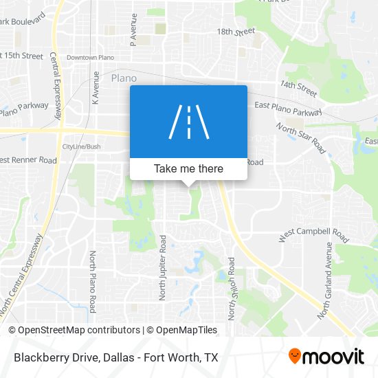 Blackberry Drive map
