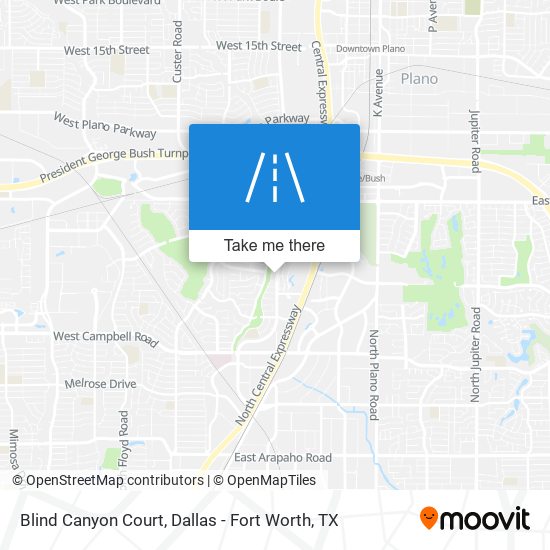 Mapa de Blind Canyon Court