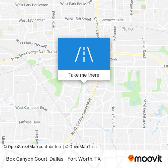 Mapa de Box Canyon Court
